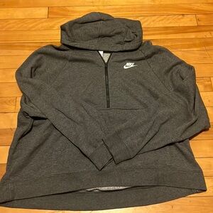 Nike Half-Zip Mid-Length Hoodie Sweatshirt
